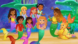 dora and friends into the city mermaid treasure hunt
