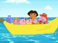 We're pirate piggies sailing out