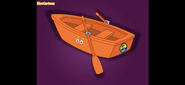 Can he use a rowboat to jump really high? NO!
