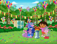 Help them look for him. If you see Swiper, yell, "SWIPER!".