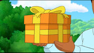 What do you think is inside this present? What goes, "Tick-tock, tick-tock"?