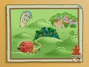 So tell Dora: First, you go to the barn!
