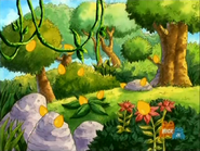 [This must be the spot where the eggs landed!] We need to find twelve golden eggs! Count with me!