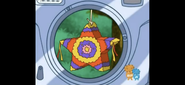 Is THIS piñata shaped like a star? YES, IT IS! THAT's Porcupine's piñata! To take the picture of the piñata, SAY "CLICK"!