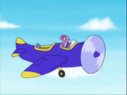 There’s Tico in his airplane!