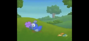 "Peep, peep, peep!" Baby Blue Bird said fearfully. (We gotta help her!)