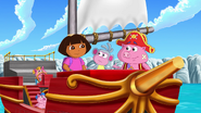 FULL EPISODE Dora Sails the Sea with Pirate Pigs! 🏴 ☠️🐷 'Benny the Castaway' Dora the Explorer 12-35 screenshot