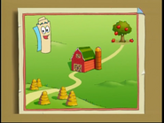 So you tell Dora: Hay, Barn, Apple Tree!