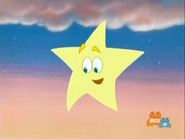 It's Little Star, the first star in the sky! (Remember how they helped her get home to the moon?)