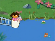 "Hey, Dora, I don't wanna bump into any crocodiles."