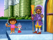 "Well, you are NOT going in the castle dressed like THAT!" Well, is there a dress code?