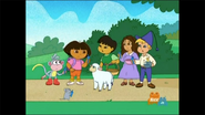 Dora, Boots, Peter, Little Lamb, Little Mouse, Little Miss Muffet and Jack 5