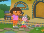 Dora tells Boots to wait outside.