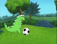 Isa the soccer player!"