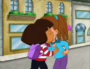 (cheek kissing)