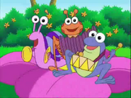 The Fiesta Trio popped out of a flower.
