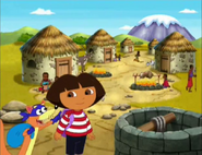 "Hey, Dora!" said Swiper. "I think I see the mountain."