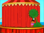 Look who's behind that curtain!