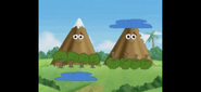 Oh, no! We need to help the Twin Mountains become twins again!