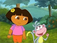 Boots has ANOTHER favorite part: flying on the stick!