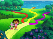 The yellow path, right!