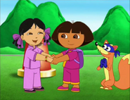 "Thank you, Dora! You saved Friendship Day!"