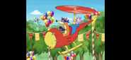 He's riding his SwiperCopter!
