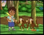The Bobos are nervous. "We've NEVER swung on monkey bars before!" one said.