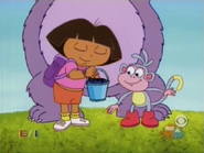 "Mmmm, blueberries!" said Dora.