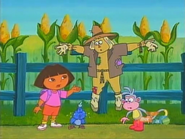"Scarecrow!! Why did you do that?!", said Dora.
