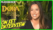 DORA och den förlorade staden guld Eva Longoria "Elena" on-set Intervju