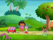 We found all three piggies and all three ribbons! (Hey! The Apple Tree has a bushy tail! Wait a sec, apple trees don’t have tails)
