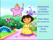 Almost done! To tell Fairy Star to make Dora's hair long, say, "Cabello largo".