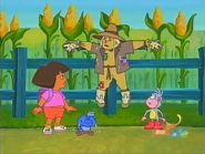 Well, don't cry, Scarecrow! We need you to help us cheer up the baby bird.