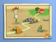 So you tell Dora: Tunnel, Rocks, Benny's Barn!