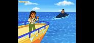 (Note that for those watching in airing order, this is the first time Alicia uses her Rescue Rope. In production order, it would be Diego and Alicia Save the Otters.) Alicia says, "To use my Rescue Rope, say,