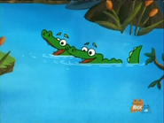 "Crocodile, crocodile!" "Crocodile!"