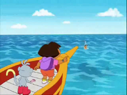 Something's coming out of the water!
