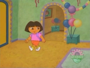 Dora knows how they can really surprise Boots: her surprise jump!