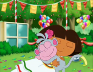 (Boots gives her ANOTHER hug)