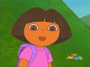 Say it with us! (Note: This scene shows Dora's "Season 1, Version 2" look.)