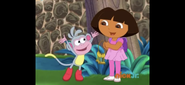 "Wow! That was an awesome dance leap Dora!" said Boots.