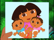 A picture of dora and her babies