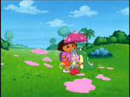 "My umbrella isn't big enough for ALL of us!"
