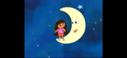 "Hi, Dora!" said the Moon.