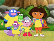 (rumbling) [Note: Dora's face changes to its "Season 3, Version 5" look from this scene on.]