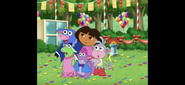 "HEY! Where’d he go?!" said Benny. They want to get ready to say, "Swiper, no swiping!"