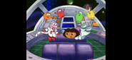 the air!" (In outer space, there's no gravity and gravity is what keeps us on the ground.)