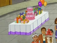and a GIANT birthday cake!" said Boots.