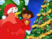 Let's all decorate (Big Red Chicken is helping Dora with just that!)